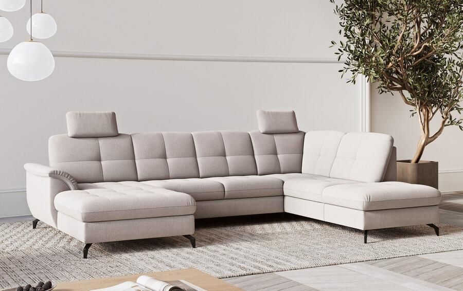 Sit&more Zithoek Zora U-vorm naar keuze met slaapfunctie en bedkist - Foto 3