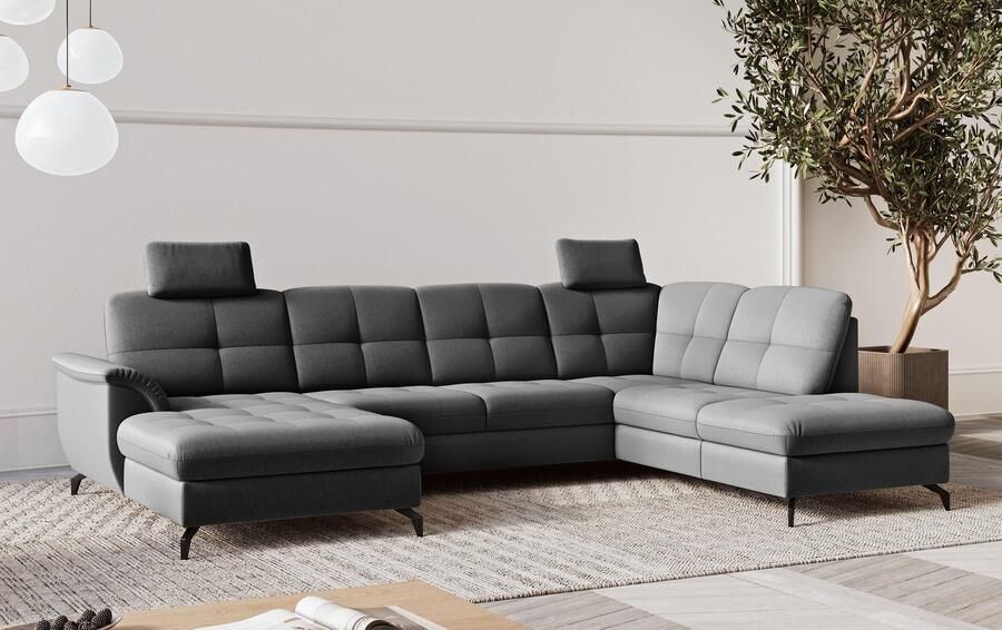 Sit&more Zithoek Zora U-vorm naar keuze met slaapfunctie en bedkist - Foto 3