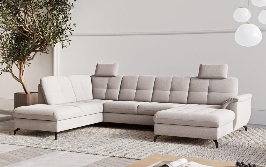 Sit&more Zithoek Zora U-vorm naar keuze met slaapfunctie en bedkist - Foto 3