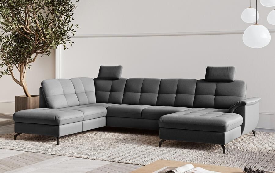 Sit&more Zithoek Zora U-vorm naar keuze met slaapfunctie en bedkist - Foto 3