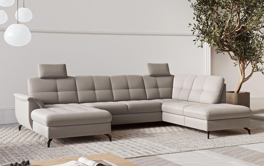 Sit&more Zithoek Zora U-vorm naar keuze met slaapfunctie en bedkist - Foto 3