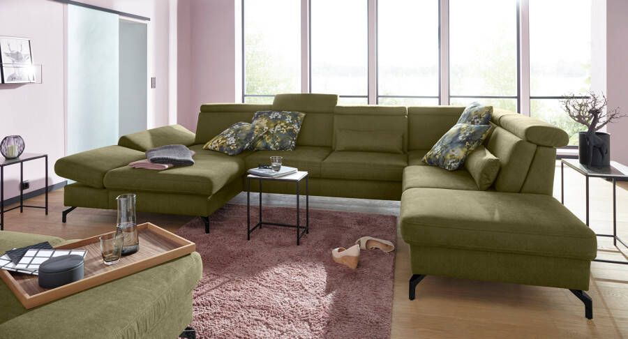 Sit&more Zithoek Brisbane U-vorm Poothoogte 12 cm inclusief verstelbare zitdiepte armleuningen en hoofdeind - Foto 14