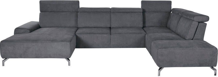 Sit&more Zithoek Gizeh U-vorm 12 cm poothoogte inclusief zitdiepteverstelling en verstelbare hoofdsteun - Foto 11