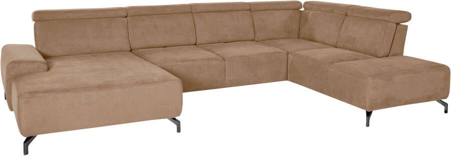 Sit&more Zithoek Gizeh U-vorm 12 cm poothoogte inclusief zitdiepteverstelling en verstelbare hoofdsteun - Foto 8