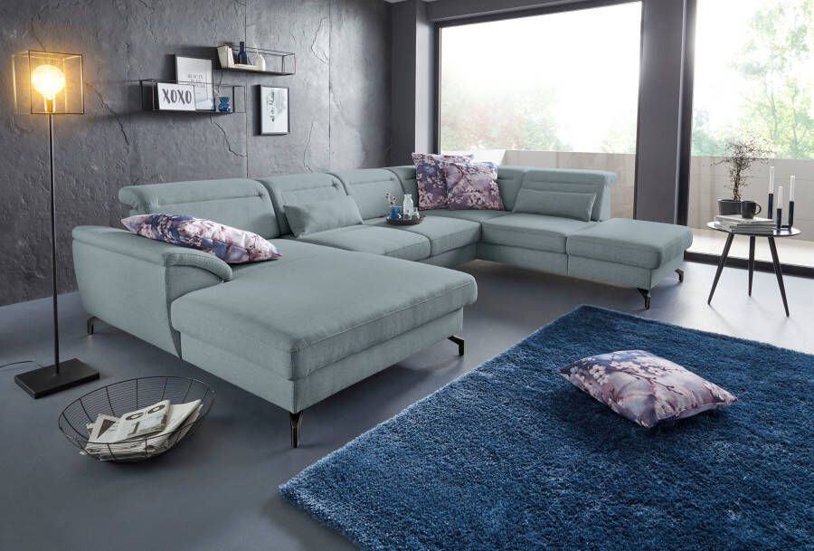 Sit&more Zithoek Percy U-vorm 12 cm poothoogte zitdiepteverstelling naar keuze in 2 pootkleuren - Foto 5