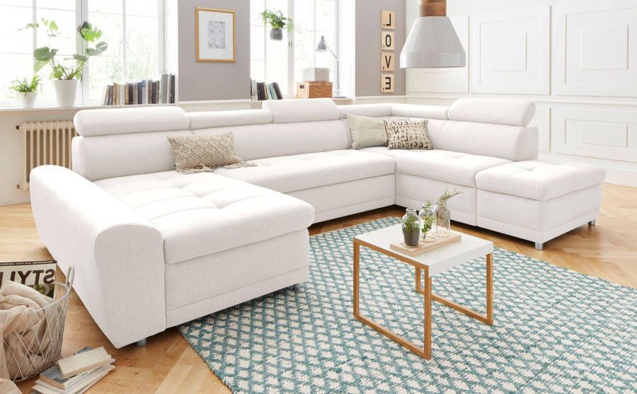 Sit&more Zithoek Riva U-vorm optioneel met slaapfunctie