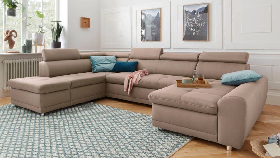 Sit&more Zithoek Riva U-vorm optioneel met slaapfunctie