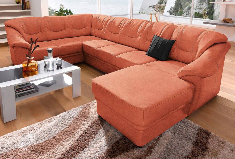 Sit&more Zithoek Savona U-vorm B: 320 cm optioneel bedfunctie veerkern