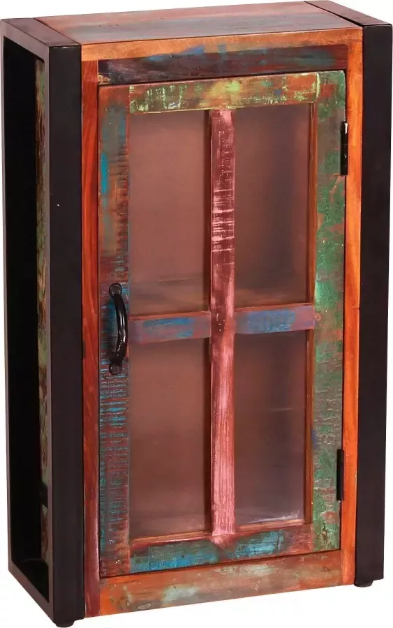 SIT Hangend kastje Gemaakt van multicolour gelakte gebruikt hout