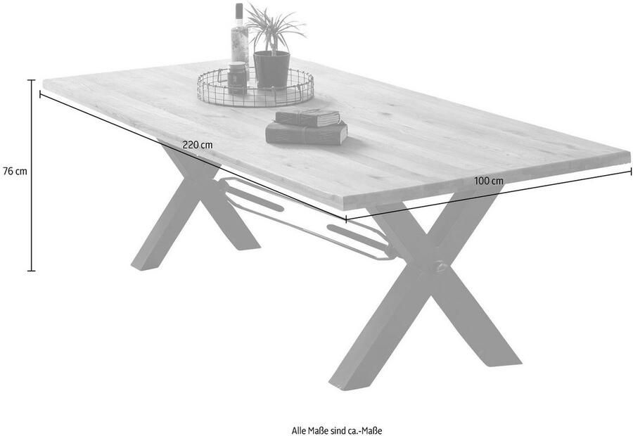 Artistiq Living Artistiq Eettafel Avani Eikenhout 200 x 100cm Bruin