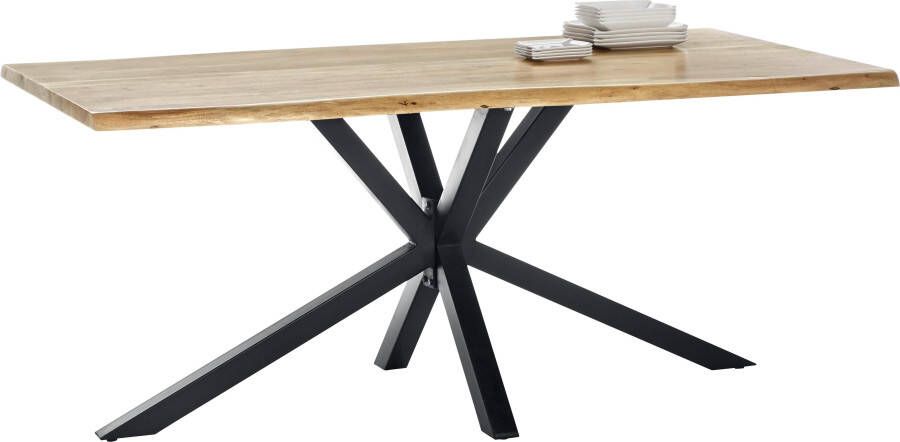 Artistiq Living Artistiq Boomstam Eettafel Raynaldo Acaciahout 200 x 100cm Zwart - Foto 2