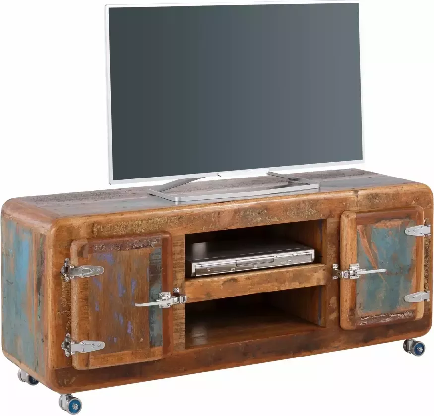 SIT Tv-meubel Fridge Breedte 135 cm met koelkastgrepen shabby chic vintage - Foto 1