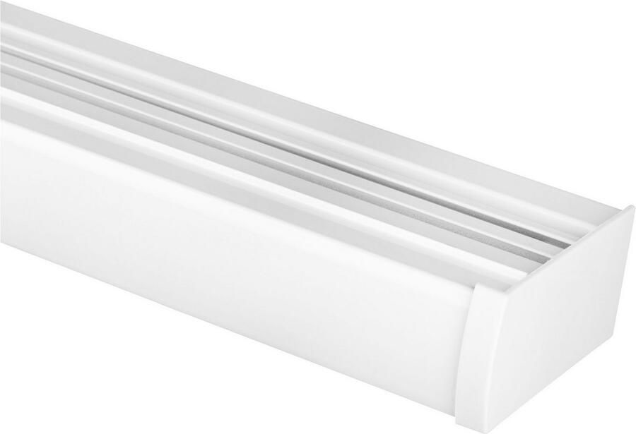 SN DECO GROUP Gordijnrail Objectrail EVO-M 2-lijnig met geïntegreerde afdekking (1 stuk) - Foto 5