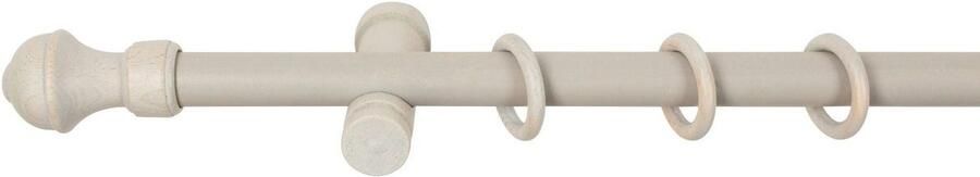 SN DECO GROUP Gordijnroede Ares 28 mm hout verschillende lengtes en kleuren compleet set - Foto 3
