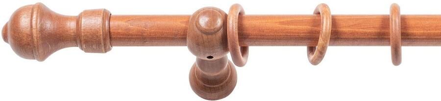 SN DECO GROUP Gordijnroede Ares 28 mm hout verschillende lengtes en kleuren compleet set - Foto 2