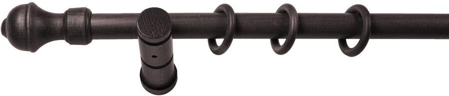 SN DECO GROUP Gordijnroede Ares 28 mm hout verschillende lengtes en kleuren compleet set - Foto 2