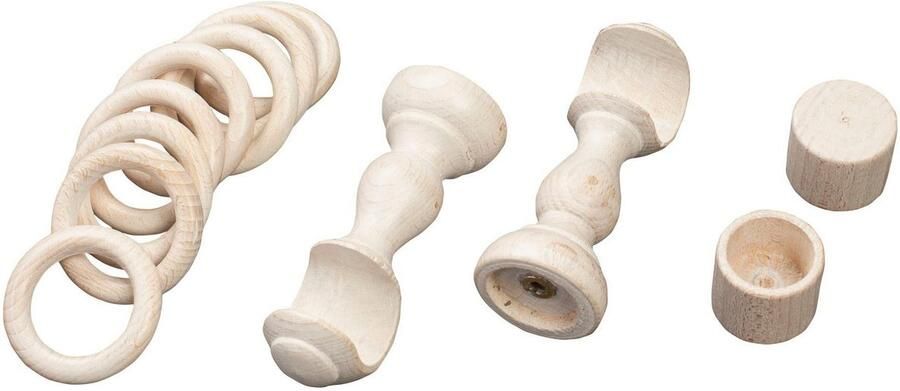 SN DECO GROUP Gordijnroede Cafiro 28 mm hout verschillende lengtes en kleuren compleet set - Foto 3