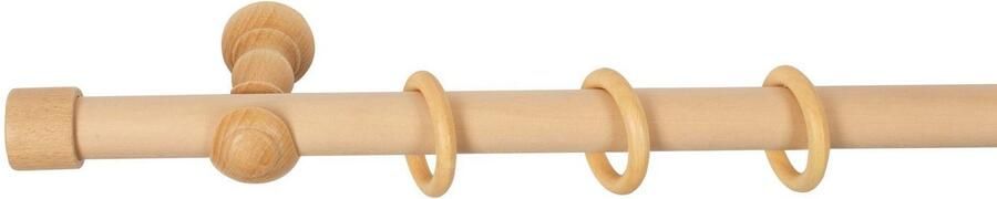 SN DECO GROUP Gordijnroede Cafiro 28 mm hout verschillende lengtes en kleuren compleet set - Foto 4