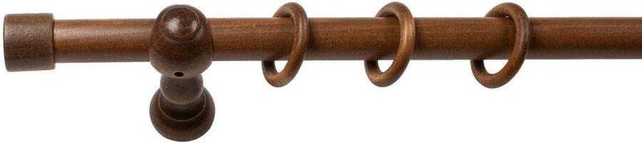 SN DECO GROUP Gordijnroede Cafiro 28 mm hout verschillende lengtes en kleuren compleet set - Foto 4