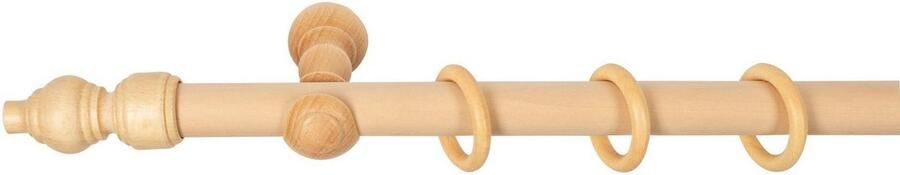 SN DECO GROUP Gordijnroede Filigrano 28 mm hout verschillende lengtes en kleuren compleet set - Foto 5