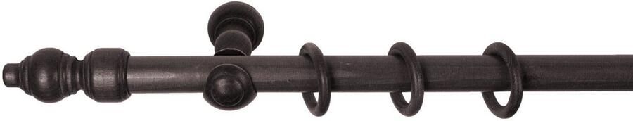 SN DECO GROUP Gordijnroede Filigrano 28 mm hout verschillende lengtes en kleuren compleet set - Foto 5