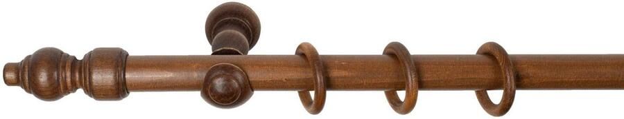 SN DECO GROUP Gordijnroede Filigrano 28 mm hout verschillende lengtes en kleuren compleet set - Foto 5