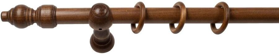 SN DECO GROUP Gordijnroede Filigrano 28 mm hout verschillende lengtes en kleuren compleet set - Foto 4