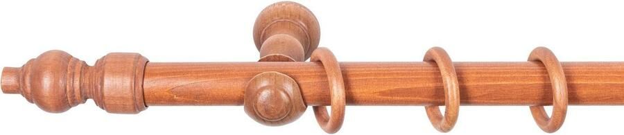 SN DECO GROUP Gordijnroede Filigrano 28 mm hout verschillende lengtes en kleuren compleet set - Foto 5