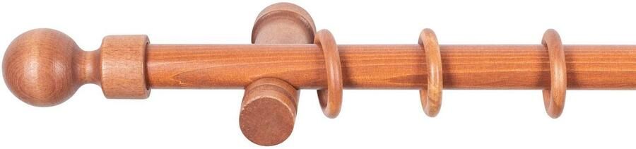 SN DECO GROUP Gordijnroede Giro 28 mm hout verschillende lengtes en kleuren compleet set - Foto 4