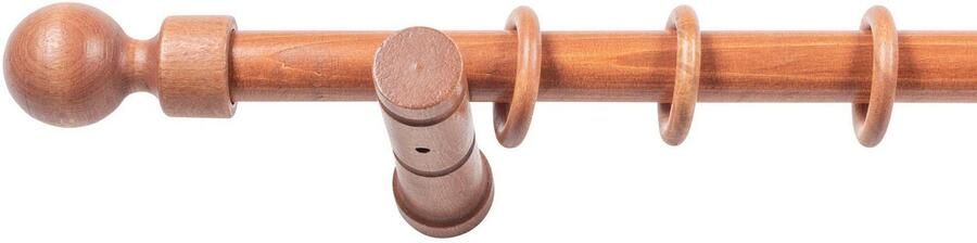 SN DECO GROUP Gordijnroede Giro 28 mm hout verschillende lengtes en kleuren compleet set - Foto 3