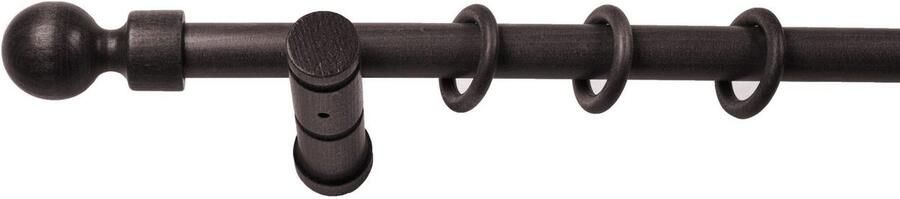 SN DECO GROUP Gordijnroede Giro 28 mm hout verschillende lengtes en kleuren compleet set - Foto 2