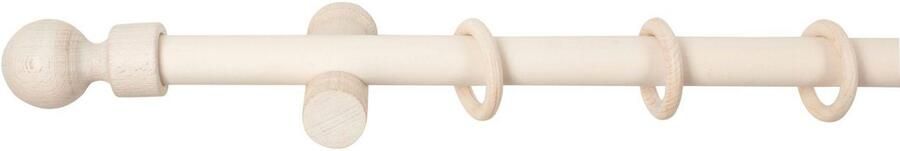 SN DECO GROUP Gordijnroede Giro 28 mm hout verschillende lengtes en kleuren compleet set - Foto 3