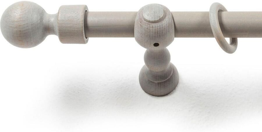 SN DECO GROUP Gordijnroede Giro 28 mm hout verschillende lengtes en kleuren compleet set - Foto 4