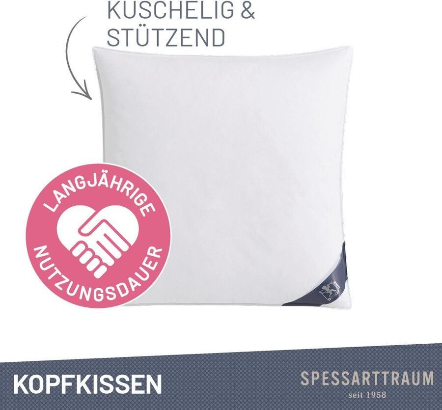 SPESSARTTRAUM Veren kussen FIRST CLASS hoofdkussen 1-dlg. of 2-dlg. 40x80 of 80x80 cm - Foto 5