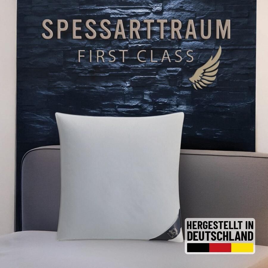 SPESSARTTRAUM Veren kussen FIRST CLASS hoofdkussen 1-dlg. of 2-dlg. 40x80 of 80x80 cm - Foto 1