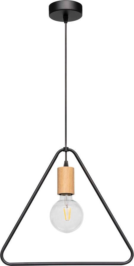 SPOT Light Hanglamp CARSTEN WOOD Hanglamp moderne lamp van metaal en eikenhout - Foto 3