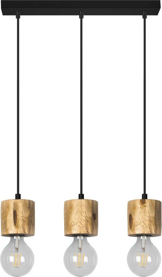 SPOT Light Hanglamp PINO Hanglamp natuurproduct van massief hout duurzaam kabel in te korten - Foto 2