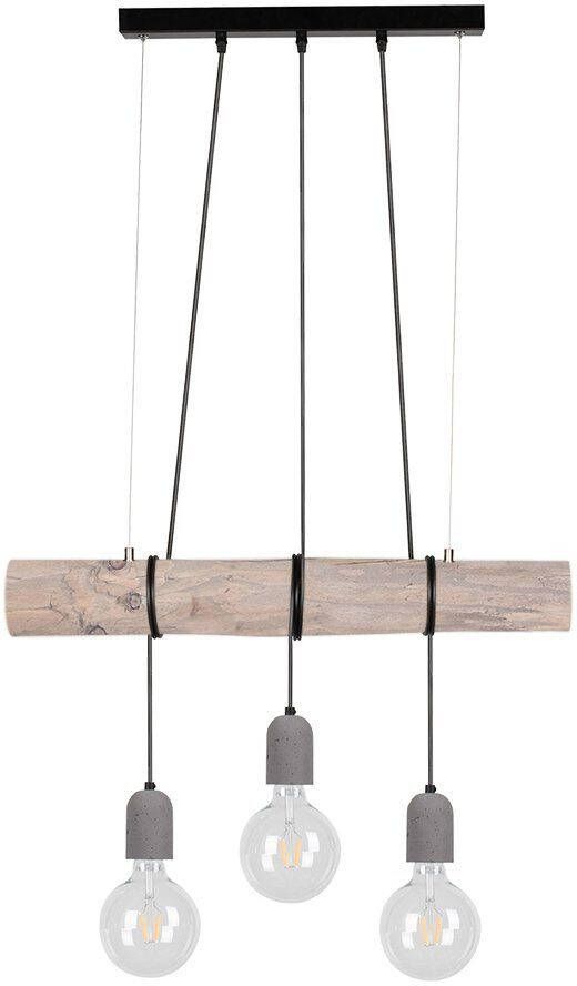 SPOT Light Hanglamp TRABO CONCRETE Hanglamp houten balk van massief grenenhout hout grijs gebeitst - Foto 2