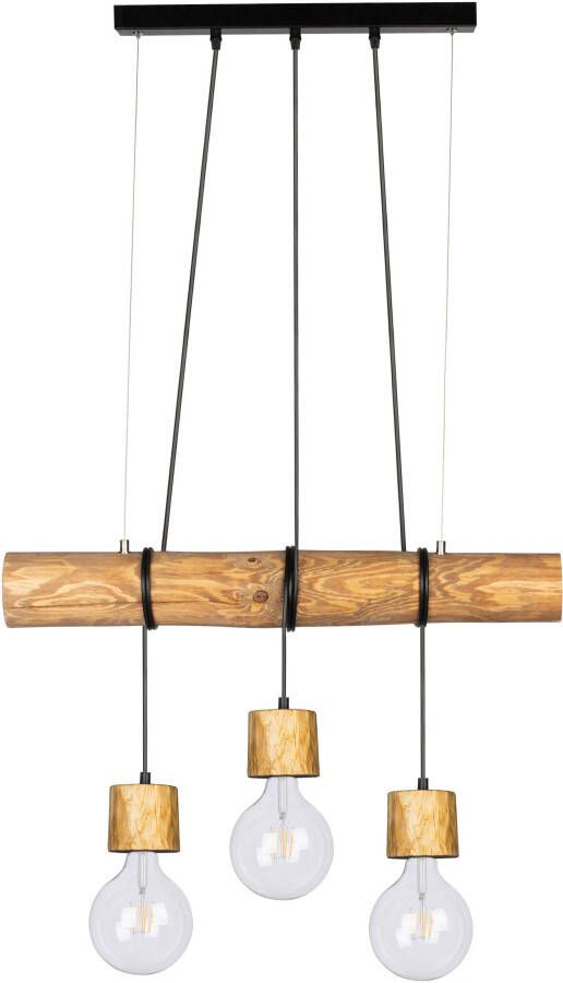 SPOT Light Hanglamp TRABO PINO Hanglamp houten balk van massief grenenhout Ø 8-12 cm - Foto 3