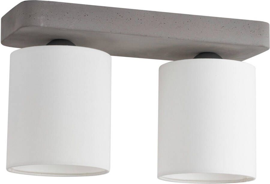 SPOT Light Plafondlamp Gentle Lampenkap van waardevolle stof echt beton met de hand gemaakt (1 stuk) - Foto 2