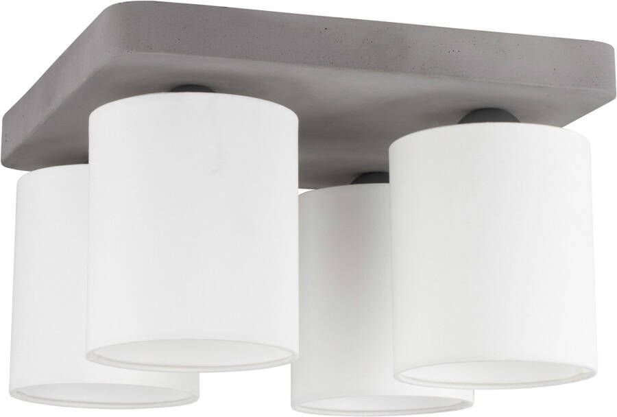 SPOT Light Plafondlamp Gentle Lampenkap van waardevolle stof echt beton met de hand gemaakt (1 stuk) - Foto 2