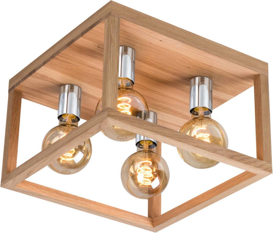 SPOT Light Plafondlamp KAGO Natuurproduct van eikenhout duurzaam met FSC -certificaat - Foto 2