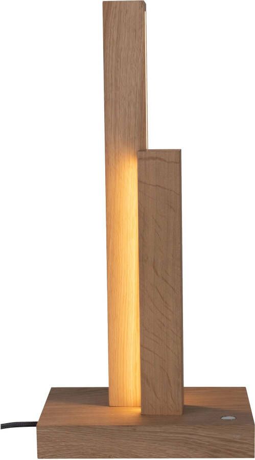 SPOT Light Tafellamp Manhattan geïntegreerde 24v-ledmodule touch dimmer van chic eikenhout - Foto 2