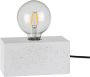 SPOT Light Tafellamp STRONG double Basis van wit beton uitstekend geschikt voor vintage lampen (1 stuk) - Thumbnail 1