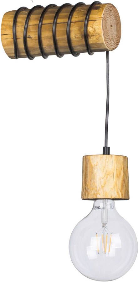 SPOT Light Wandlamp TRABO PINO Houten balk van massief grenenhout ø 8-12 cm duurzaam - Foto 2
