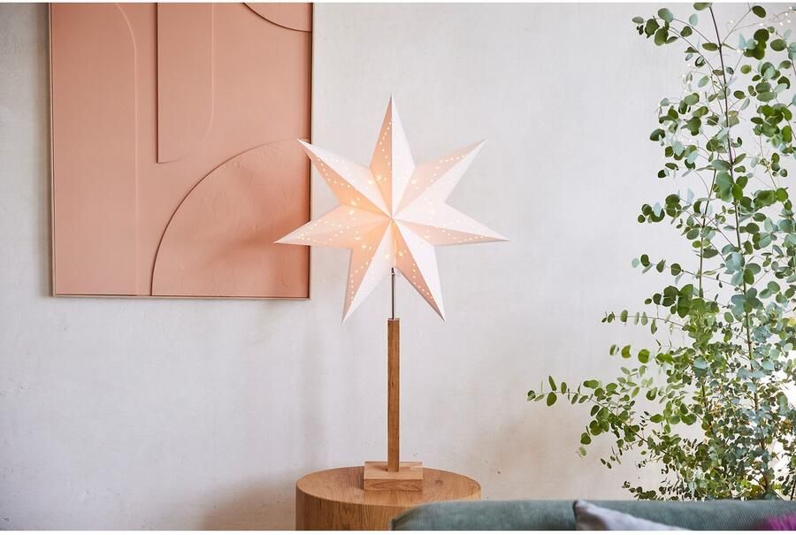 STAR TRADING Staande lamp Ster Ruit Tafellamp kerstster decoratieve ster 7-puntig kerstdecoratie (2 stuks) - Foto 3