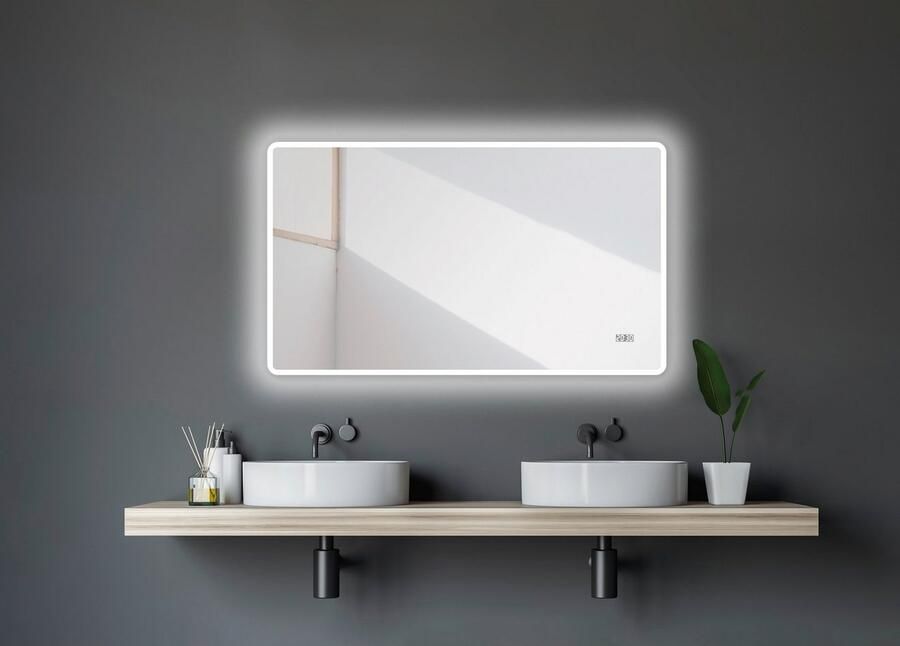 Talos Badspiegel Sun energiebesparend met digitale klok - Foto 5