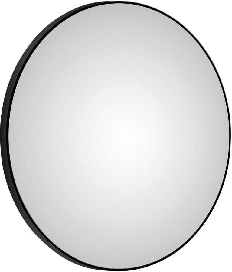 Talos Led-lichtspiegel rond met indirecte ledverlichting in matzwart ø 100 cm