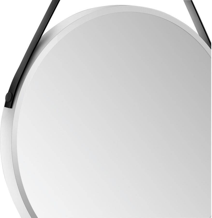 Talos Wandspiegel decoratieve ronde spiegel met aluminiumframe ø 50 cm