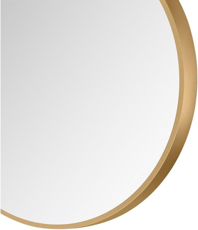 Talos Wandspiegel decoratieve ronde spiegel met aluminiumframe ø 80 cm - Foto 2